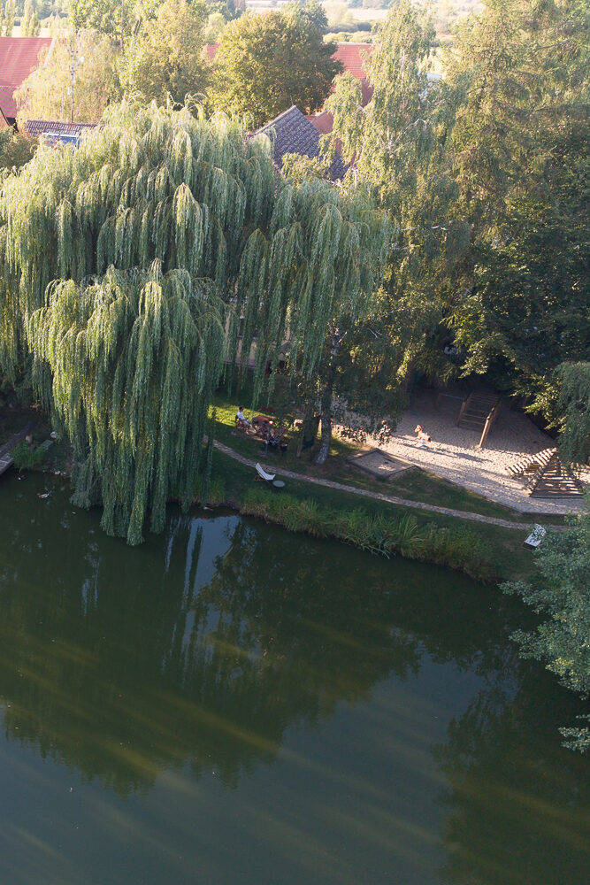 drone foto pension Dvorce Trebon